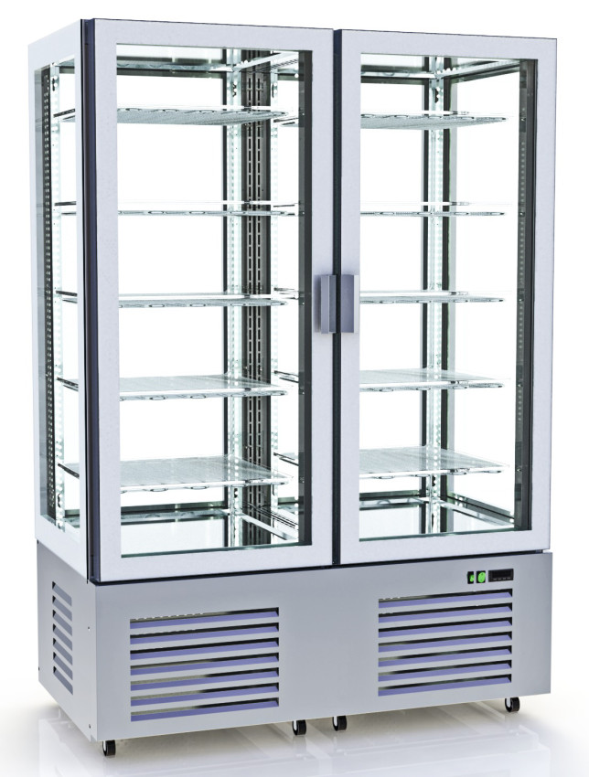 PANORAMA Gefrierkühlvitrine 1200 Liter, 4 seitig verglast, -16°/-18°C