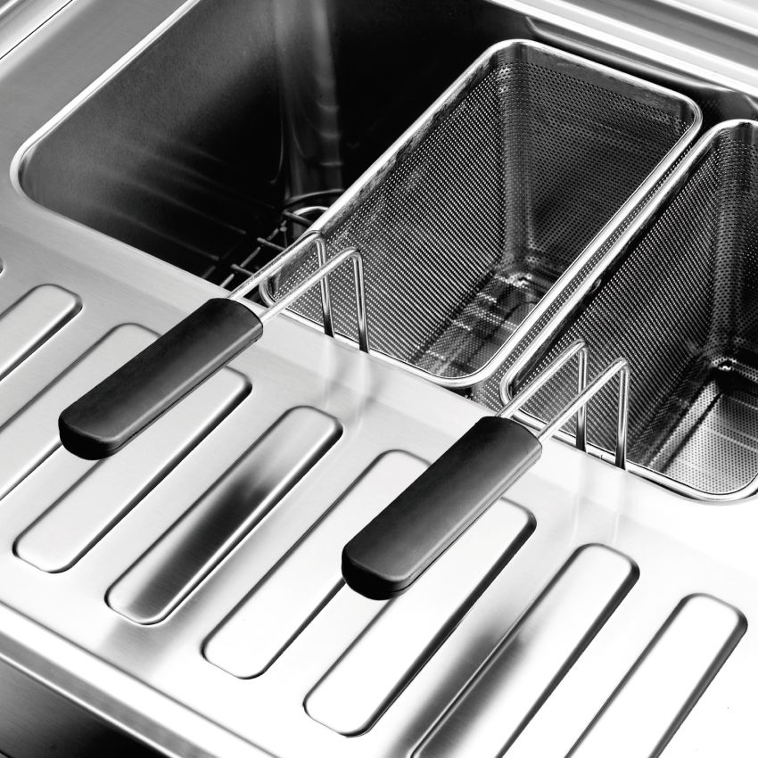 Gas Nudelkocher "700 Serie" 1 Becken GN Kapazität 40 Liter auf Unterbau