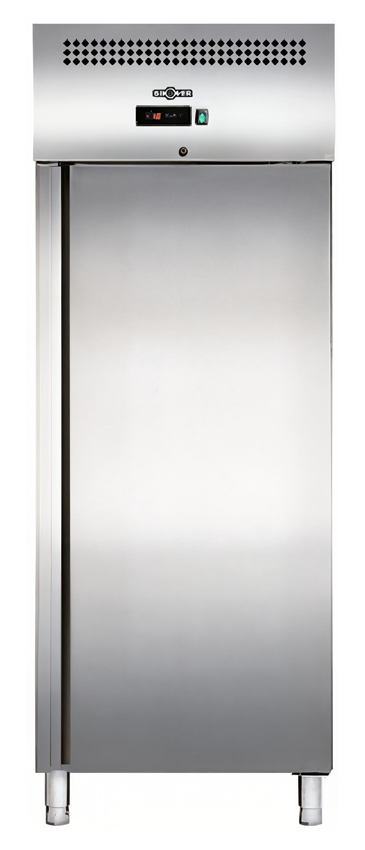 Gastro Kühlschrank Edelstahl, GN2/1, Eco 610 Liter, +2° bis +8° C, Iso 60 mm, BTH 740 x 830 x 2010 mm
