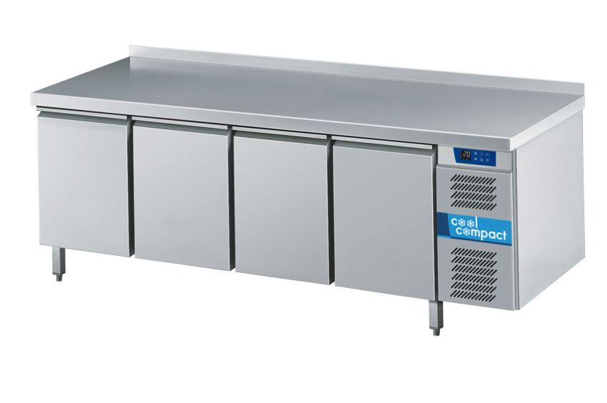 Cool Compact Kühltisch 4 Türen, -2°C / +10°C, 2195x700x850, Aufkantung, KTM 741161
