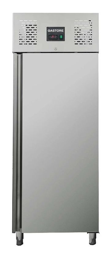 Edelstahl Tiefkühlschrank, Eco 500, -18° bis -22° C, für GN 1/1, Umluftkühlung, BTH 680 x 710 x 2000 mm