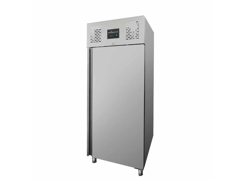 Edelstahl Kühlschrank, Eco 500, -2° bis +8° C, Iso 50 mm, Umluftkühlung, BTH 680 x 710 x 2000 mm