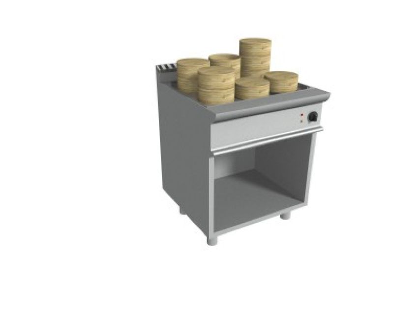 Casta Dim Sum Dampfgarer Elektro GN 2/1 Lt.55 - 800x700x850h - 14 kW
