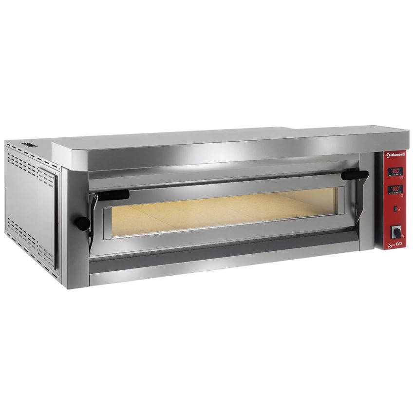 Diamond Premium Pizzaofen 6 Pizzen x Ø 35 cm - Breite Ausführung - Vollschamott
