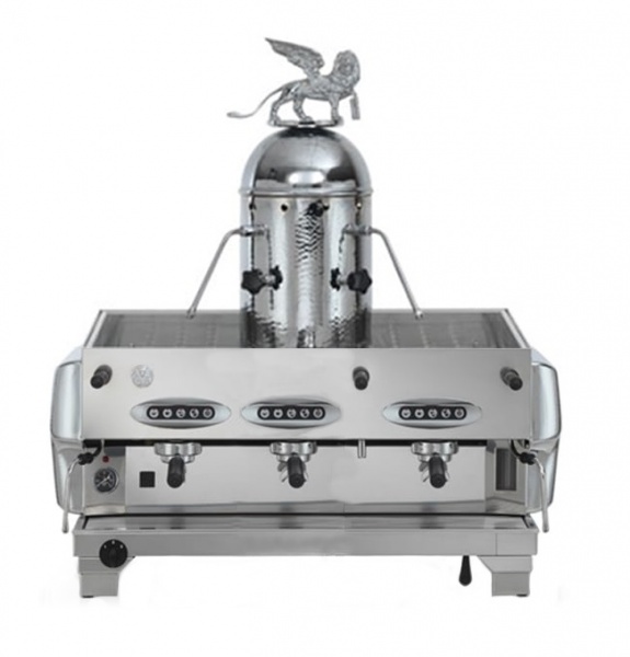 La San Marco 80 PREZIOSA CROMATA - 3 Gruppig - Siebträger-Espressomaschine