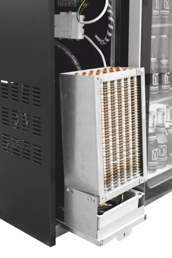Profi Umluft-Barkühltisch Schwarz - 375 Liter | +1° bis +8° C | Wählbar mit 2 Türen oder Schubladen Profi Umluft-Barkühltisch Schwarz - 375 Liter | +1° bis +8° C | Wählbar mit 2 Türen oder Schubladen