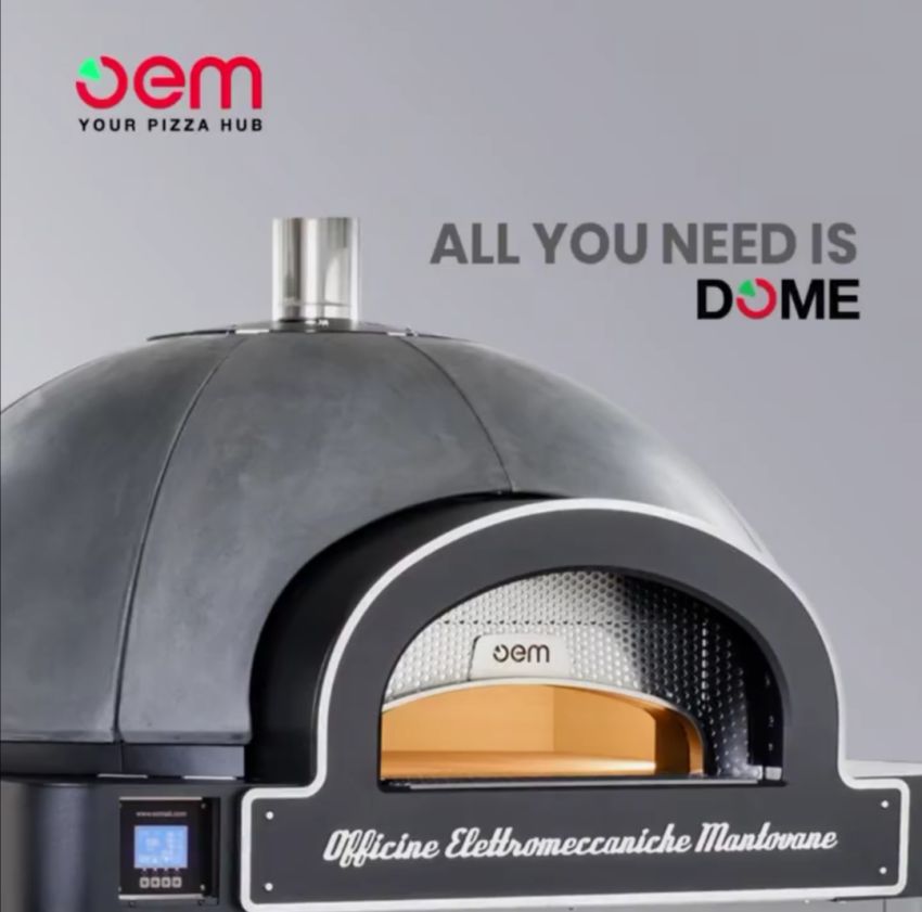 OEM ROTO DOME TOUCH Pizzaofen - 7 x 30 | 5 x 35 cm neapolitanische Pizzen