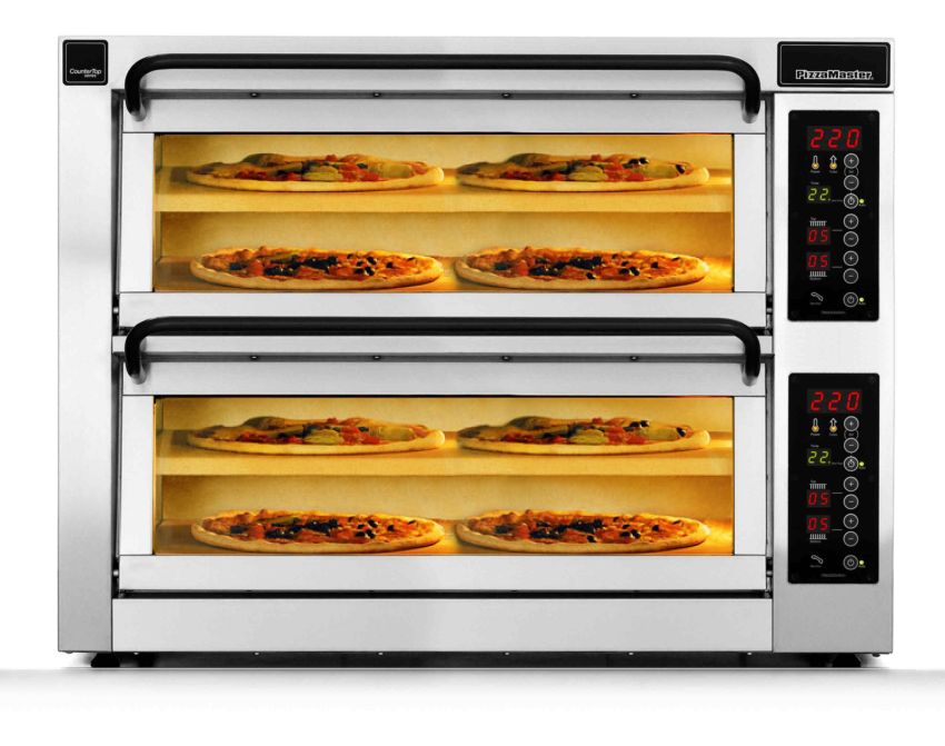 Pizzaofen PizzaMaster PM 352 ED-DW ≤ 8x 34 cm Pizzen - 500°C - Doppelkammer - Breite Version