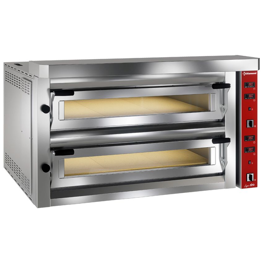 Diamond Premium Pizzaofen 18 Pizzen (9+9) x Ø 35 cm - Vollschamott Diamond Premium Pizzaofen 18 Pizzen (9+9) x Ø 35 cm - Vollschamott