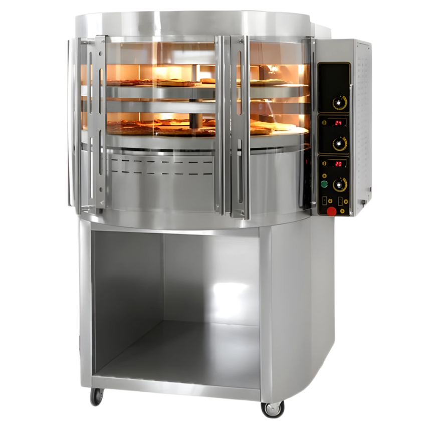 Rotierender Gas - Glas Pizzaofen RP2 - 16 Pizzen á 30cm