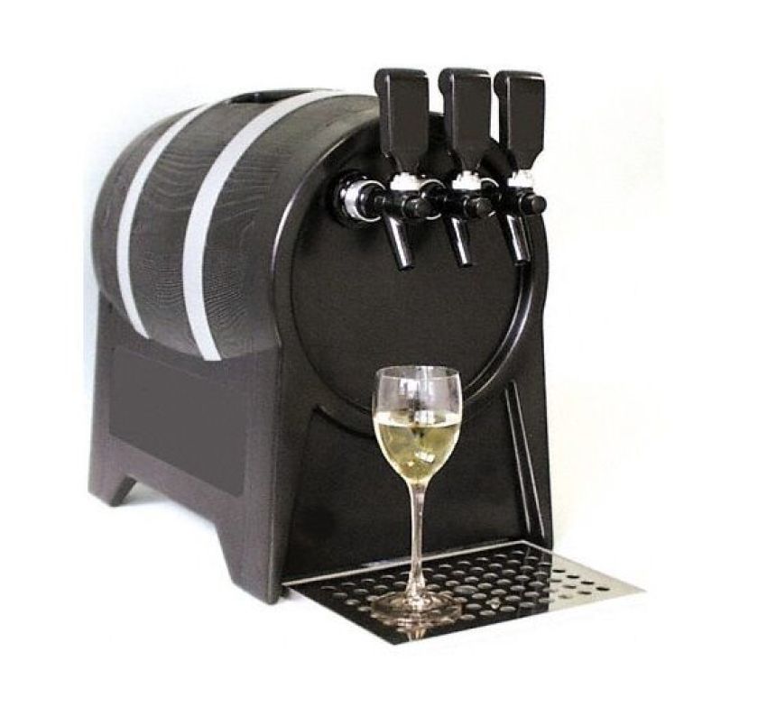 Selbach Trockenkühlgerät für Wein, Weinfass mit 3 Zapfhähnen 40 Liter/h
