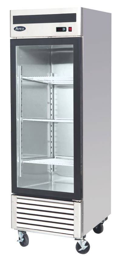 ATOSA Umluft Tiefkühlschrank 610 Liter -17°C bis -22°C, 685x805x2110 Glastür MCF 8701 GR