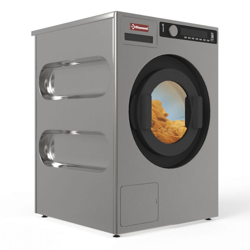 Waschmaschine 6,5 kg "Edelstahl-Titanium", mit Ablaufpumpe