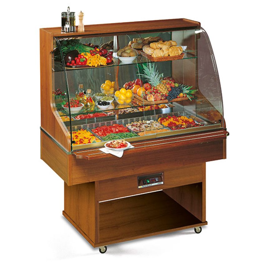 Buffetwagen 4x GN 1/1 - 150 mm und Kühlvitrine