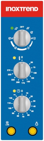 Inoxtrend Gas Kombidämpfer 4x 1/1 GN + 60x40 - B 950 x T 790 x H 730 - Kopie
