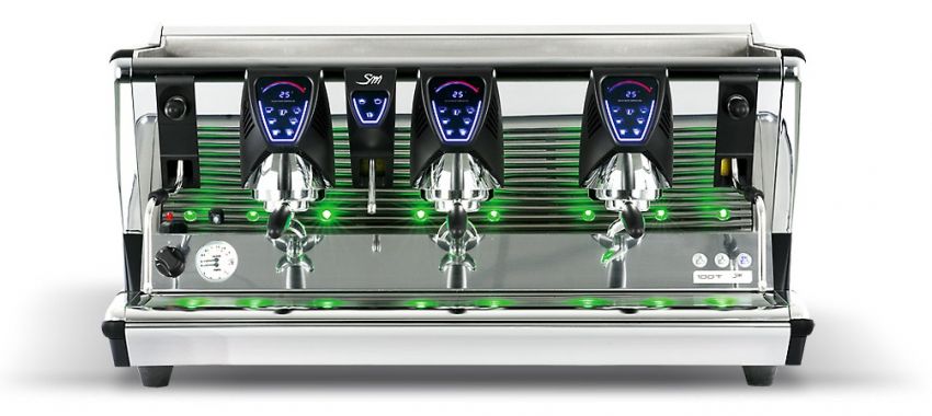 La San Marco 100 T - 3 Gruppig - Siebträger-Espressomaschine - 19 Liter Kessel